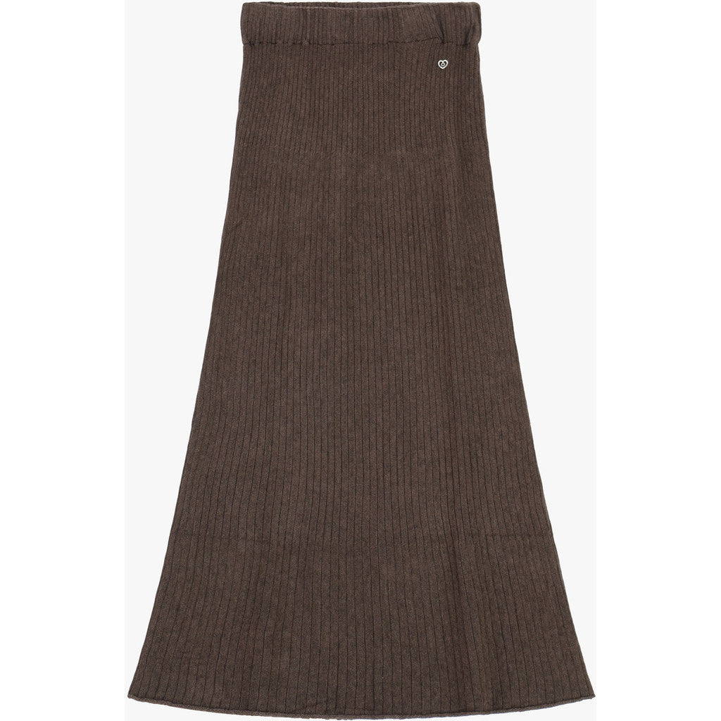 Please Skirt Knitted Marrone