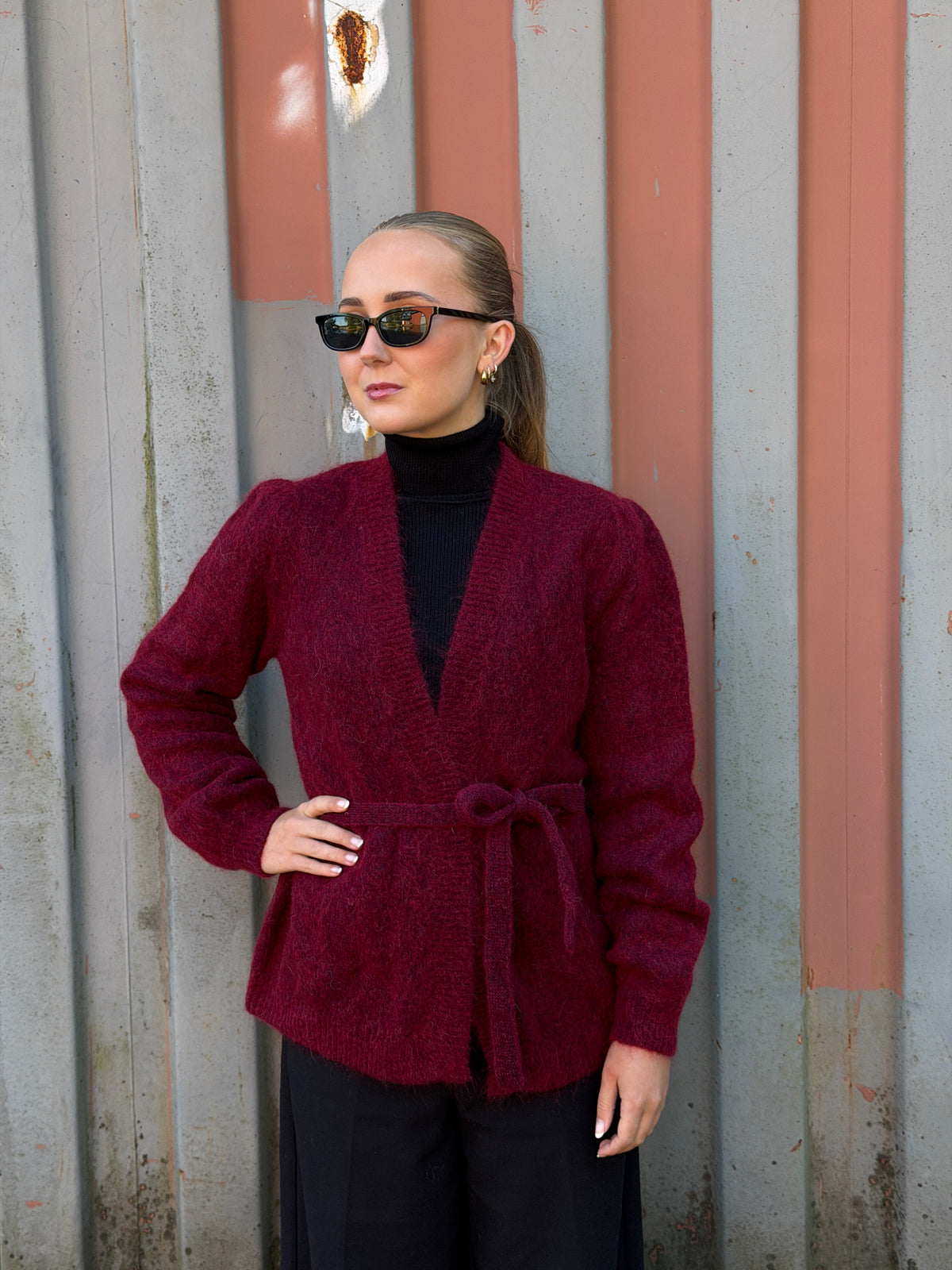 Rêve Caroline Windsor Wine Wrap Cardigan