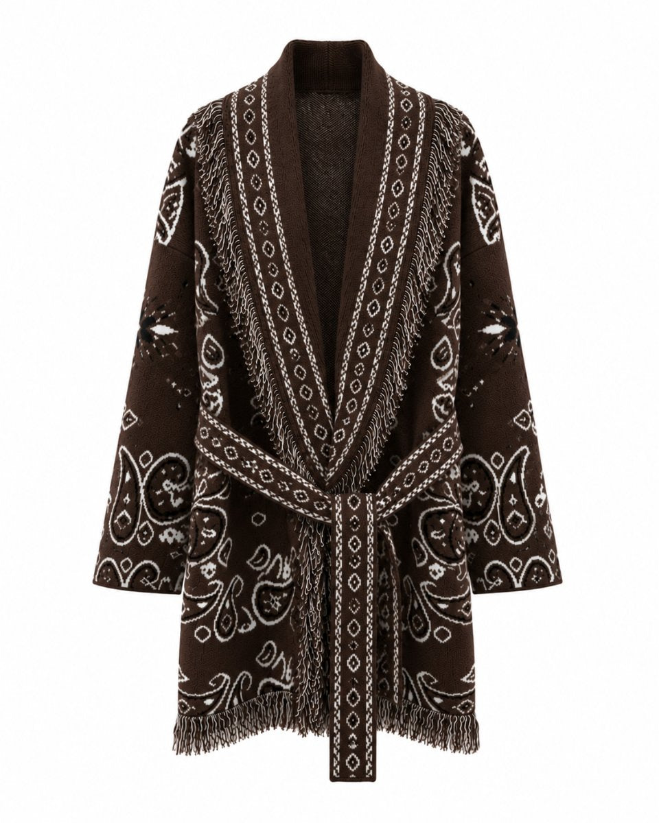 From Paris With love Paisley Brown Jacket