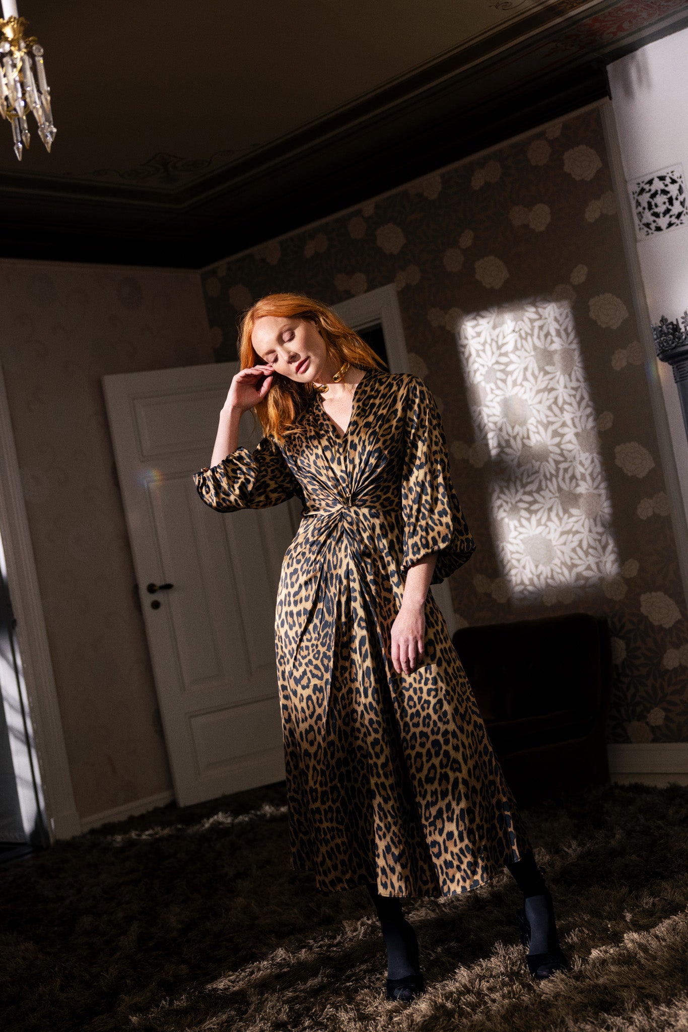 Katrin Uri Leopard Lauren Kjole