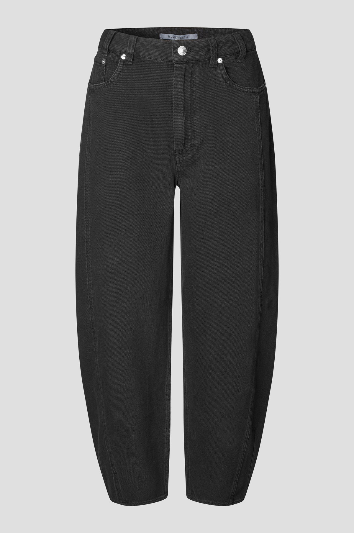 Second Female Loana Denim Black Barrel Jeans