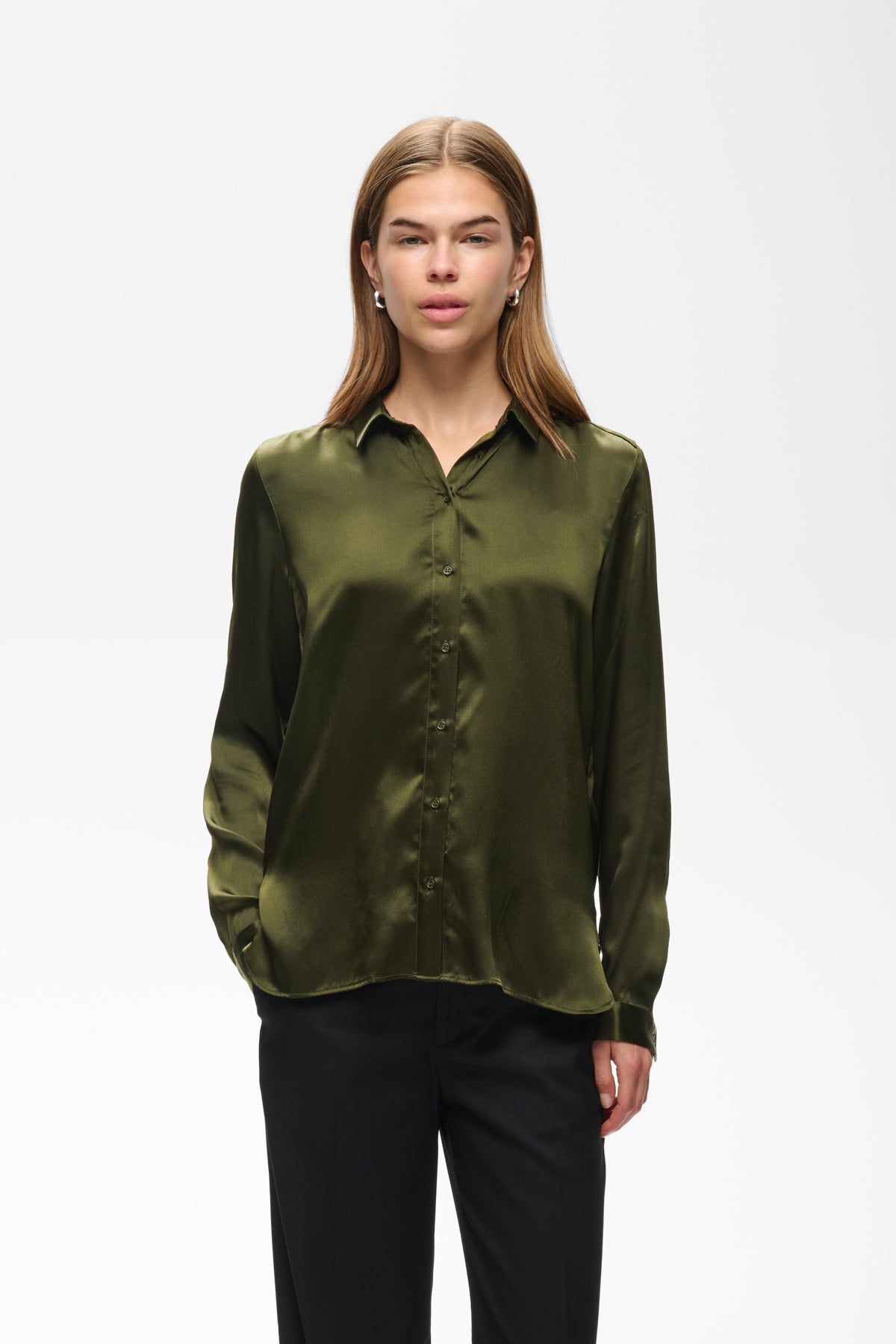 Inwear Leonore Silk Shirt Premium Chocolate Brown