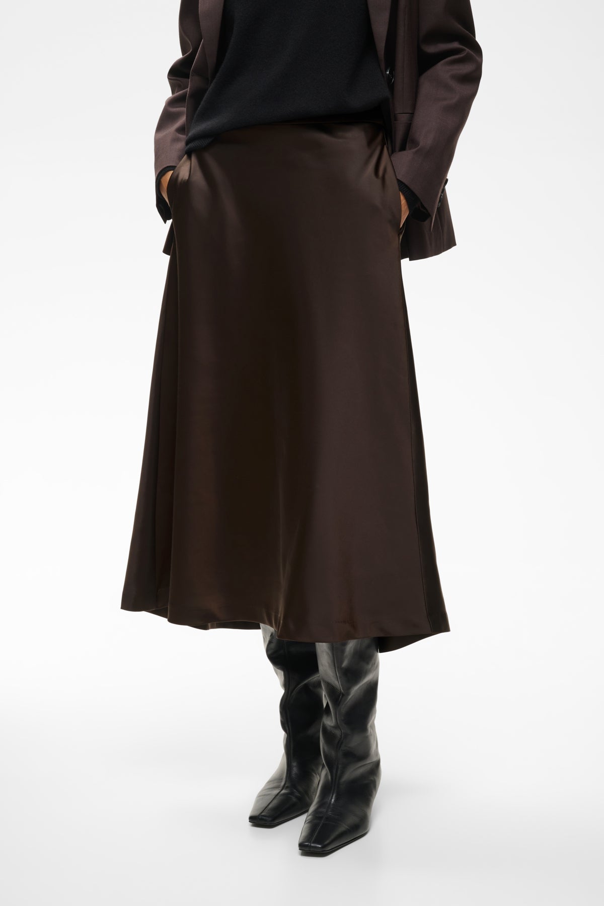 Inwear Zilky Chocolate Brown Skjørt