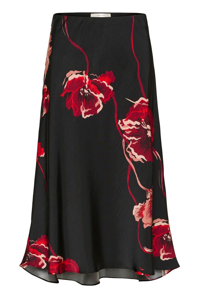 Inwear Dawn Black Poppy Red Skjørt