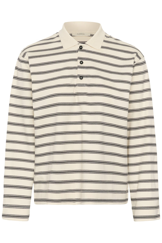 InWear Fikkia Vanilla Triple Stripe Polo Tshirt