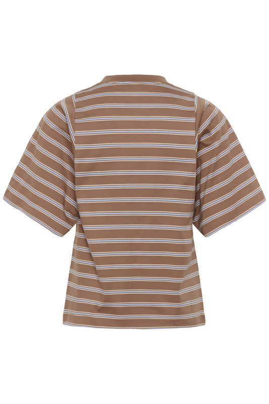 InWear Fikkia Chocolate Malt Triple Stripe Tshirt