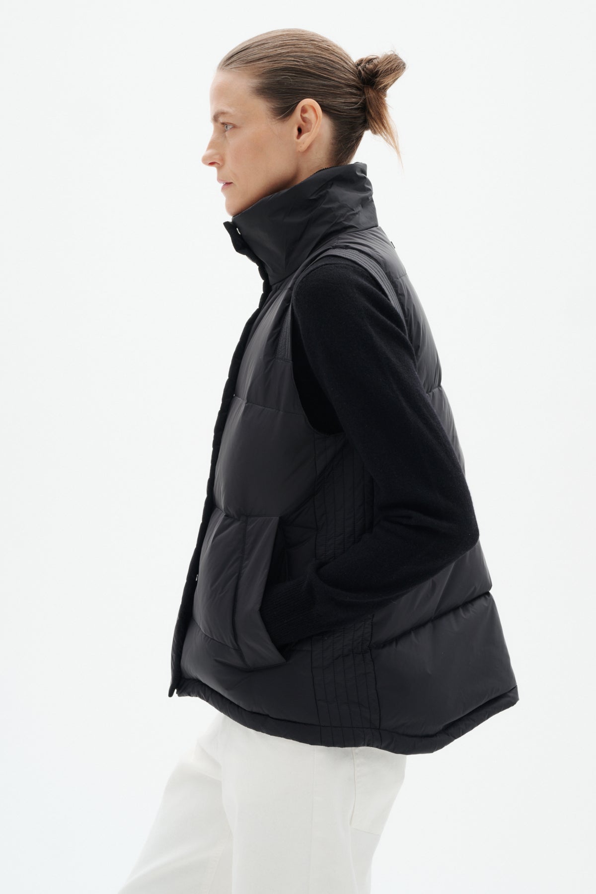 InWear Halifax Black Waistcoat Down