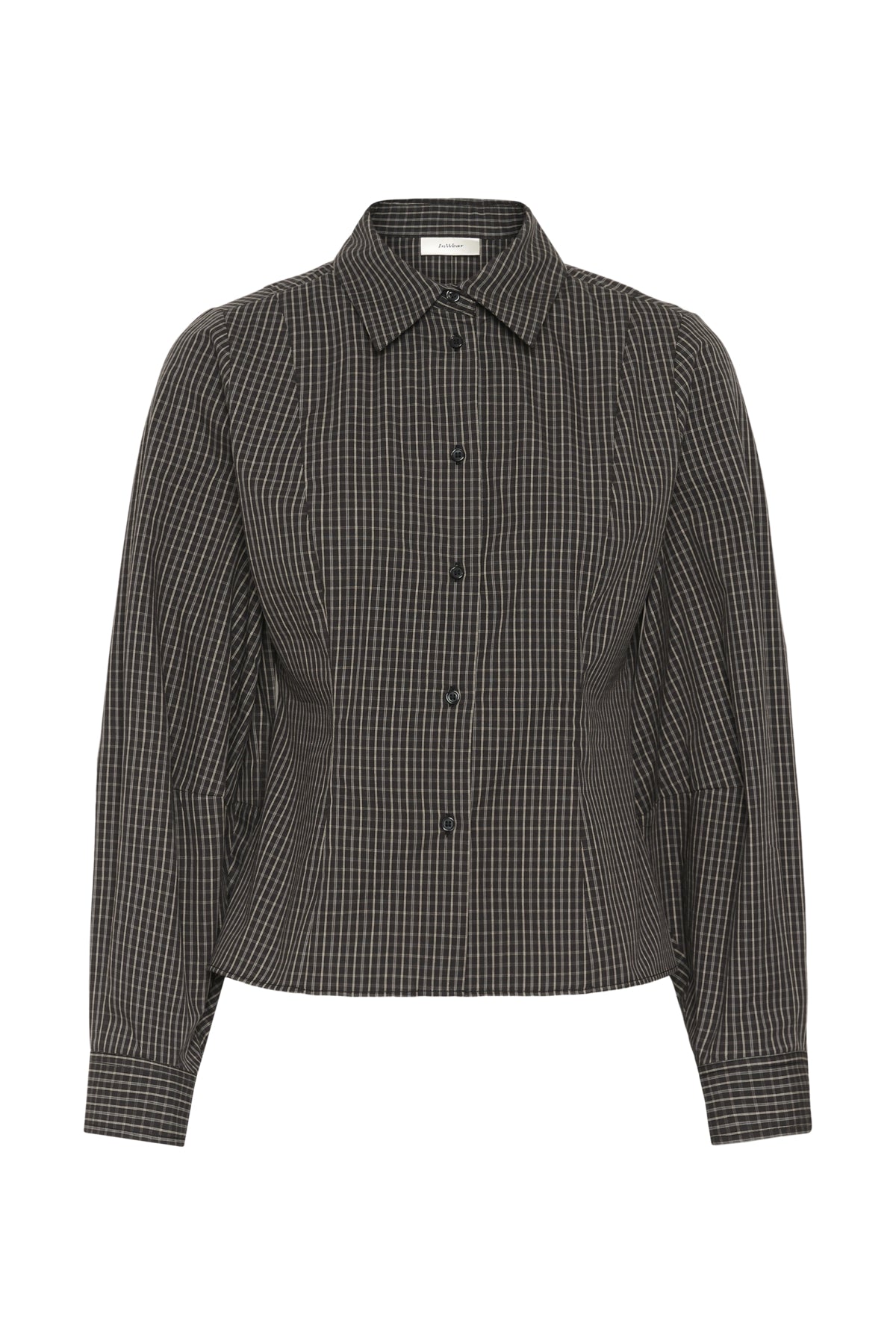 In Wear Mille Black Graphic Check Skjorte