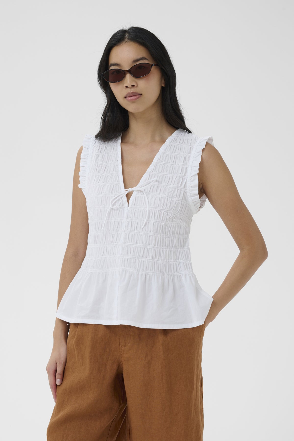 Part Two Borgny Top Bright White