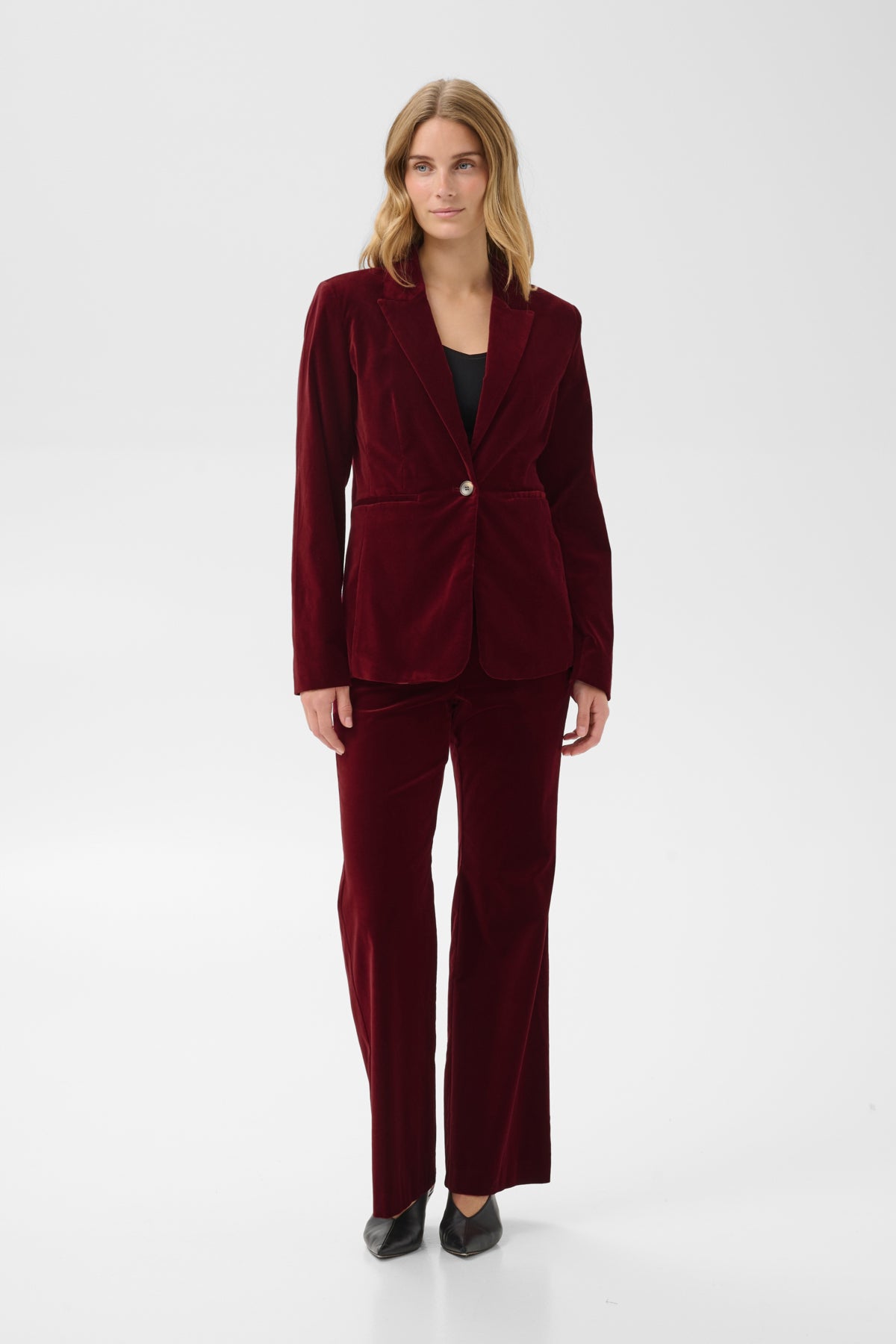 Part Two Dahlia Biking Red Blazer