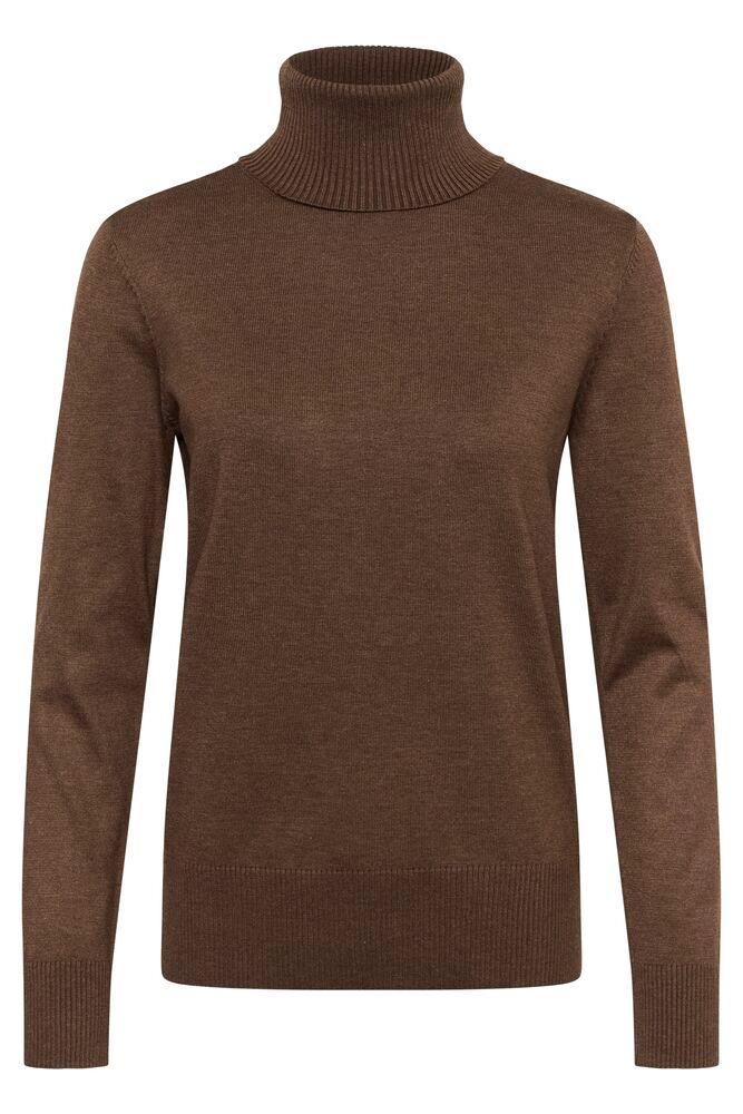 Saint Tropez Mila Høyhalset Foundue Fudge Melange Genser