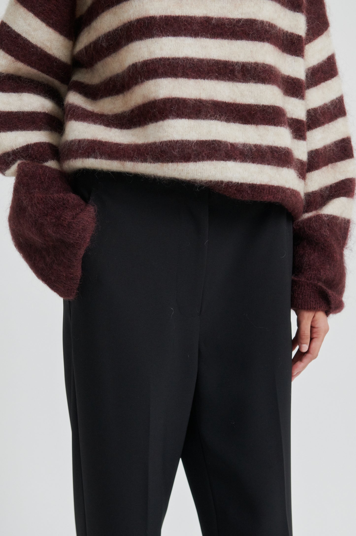 Second Female Fique Straight Black Trousers