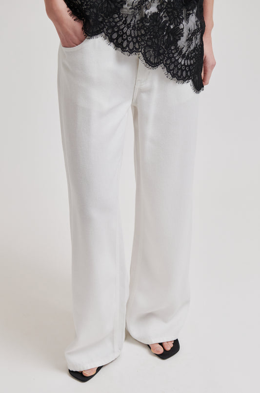 Second Female Irvine Denim White Jeans