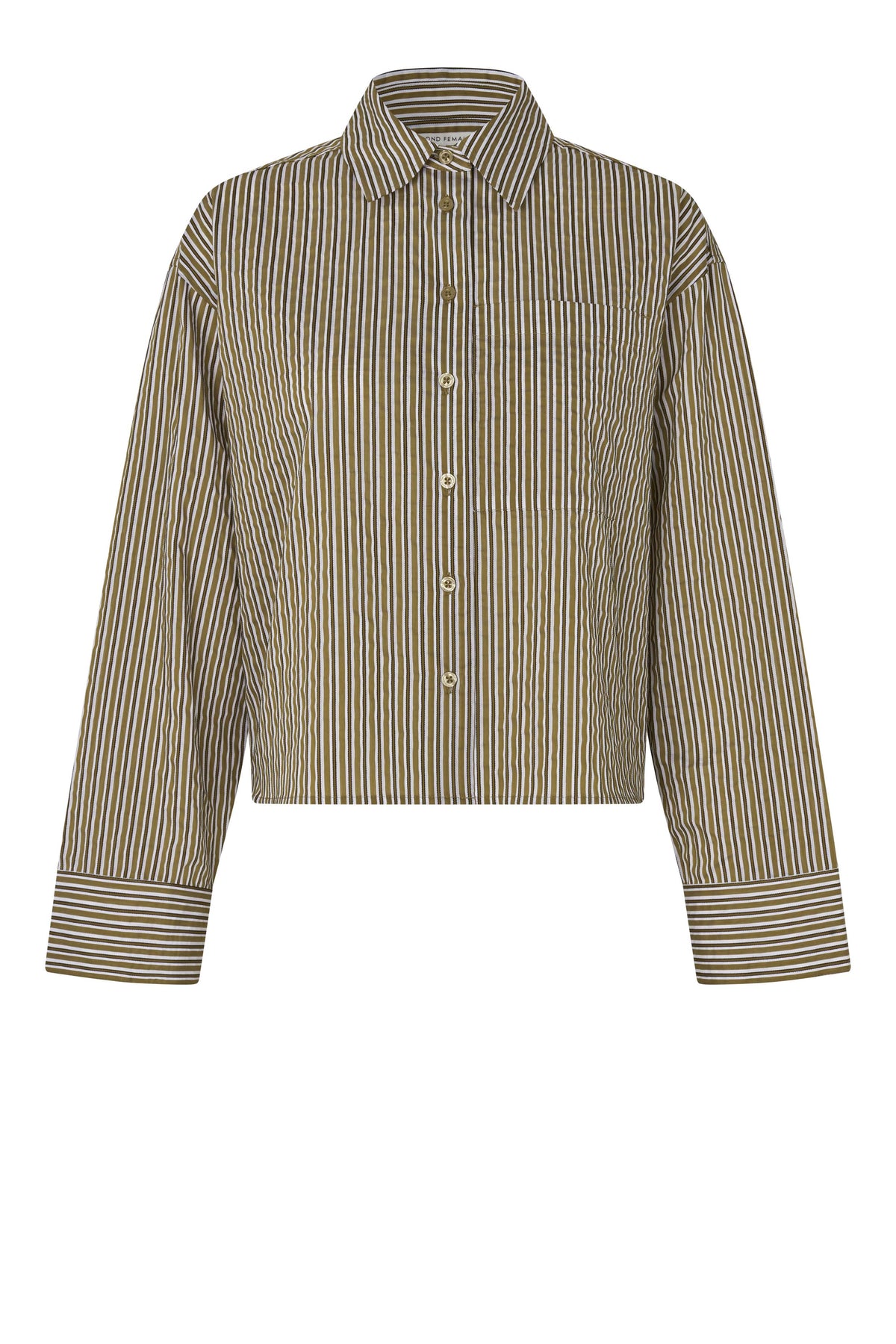 Second Female Vena Camel Cropped Shirt