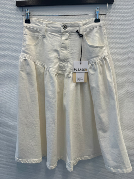 Please Anna Unbleached Cotton Skirt