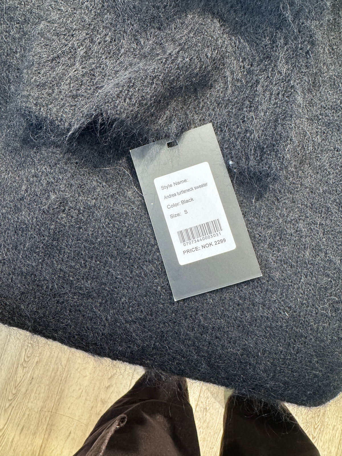Rêve Andrea Black Turtleneck Genser