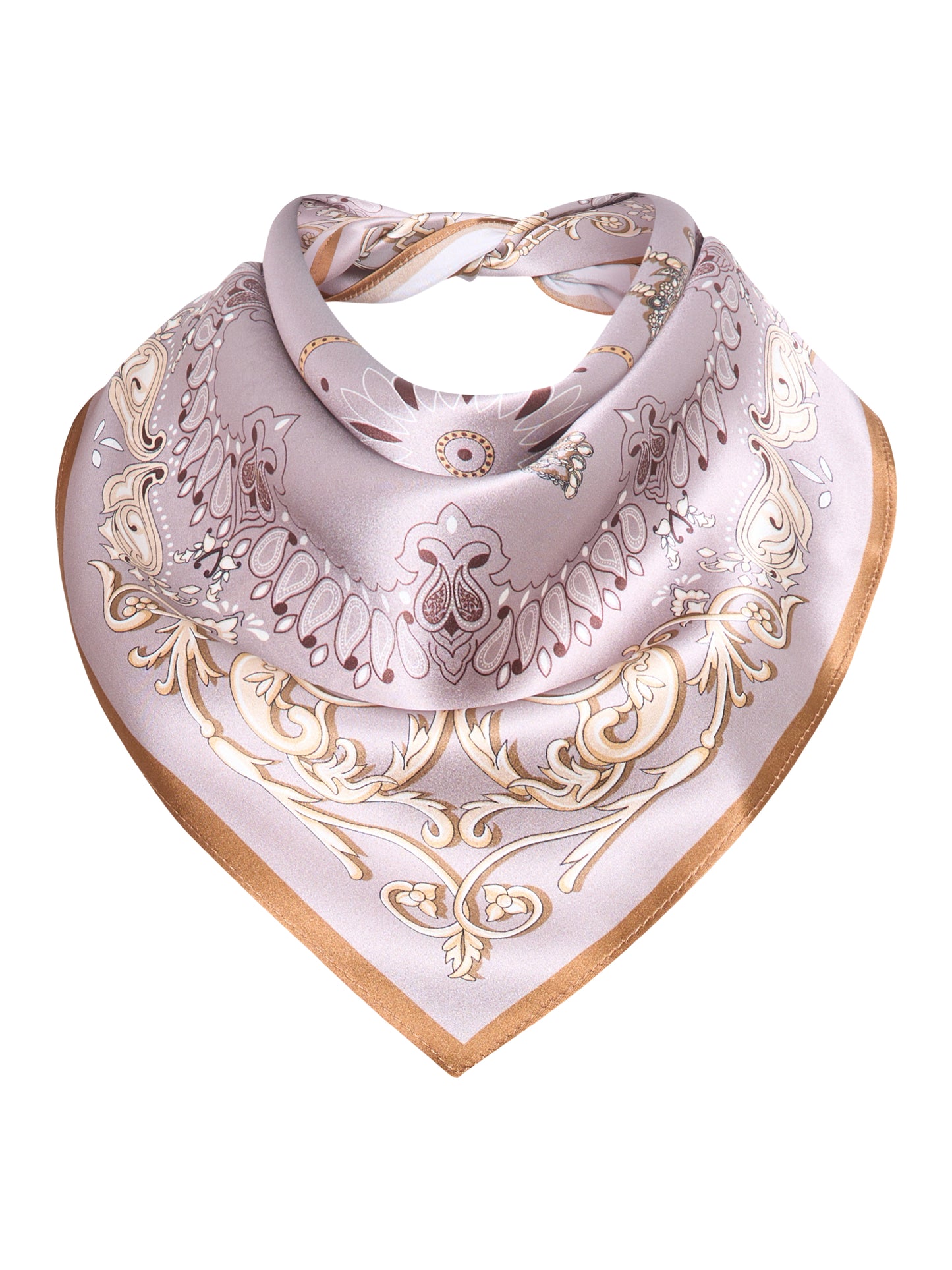 Ane Mone Bonita Brunt/Beige Silke Skjerf