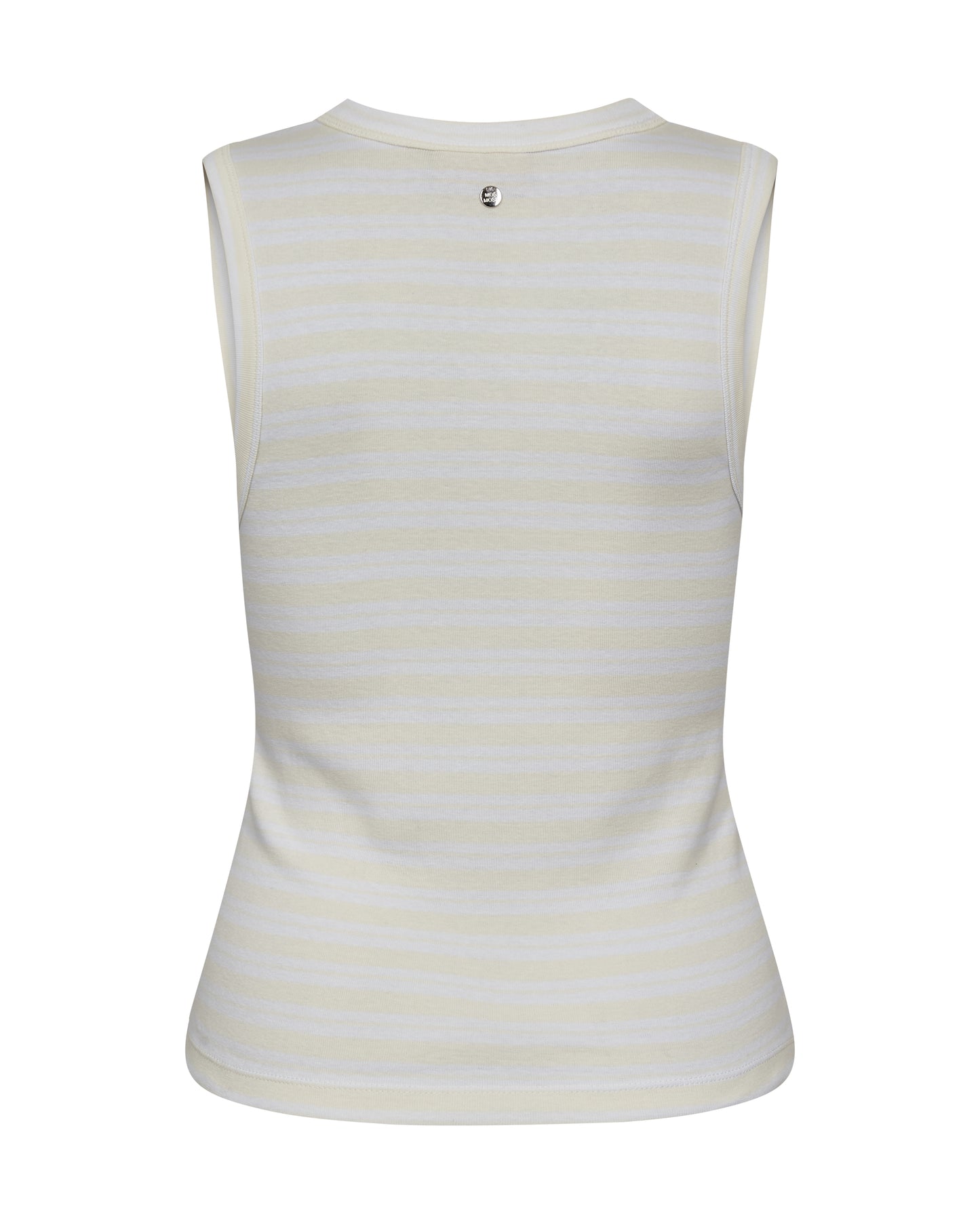 Mos Mosh Elle V-Neck Solid White Tank Top