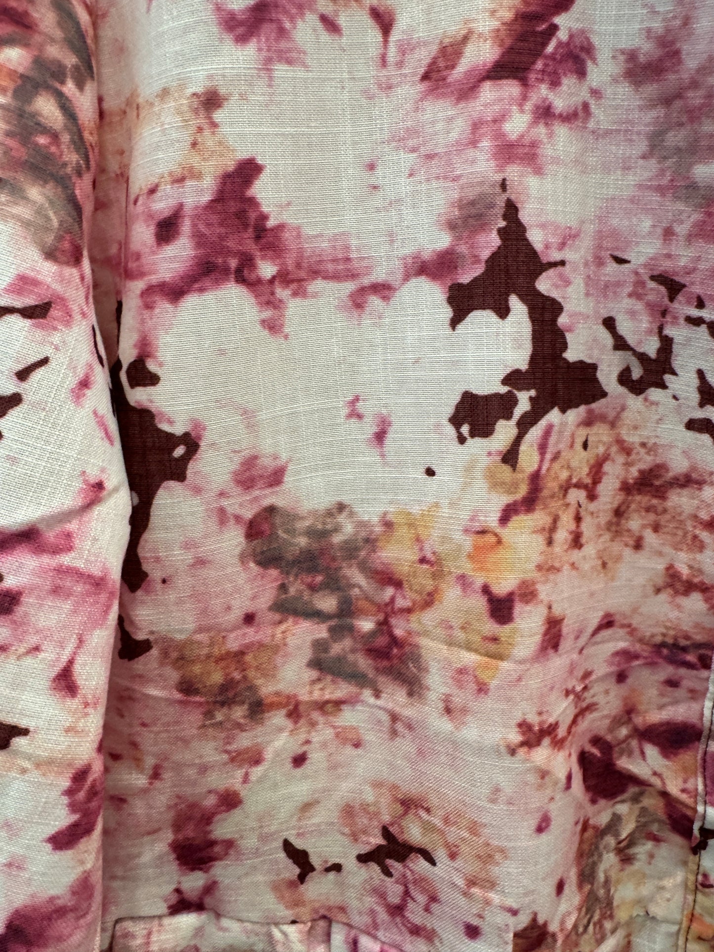 From Paris With Love Blomster Print Bordeux Kort Kjole