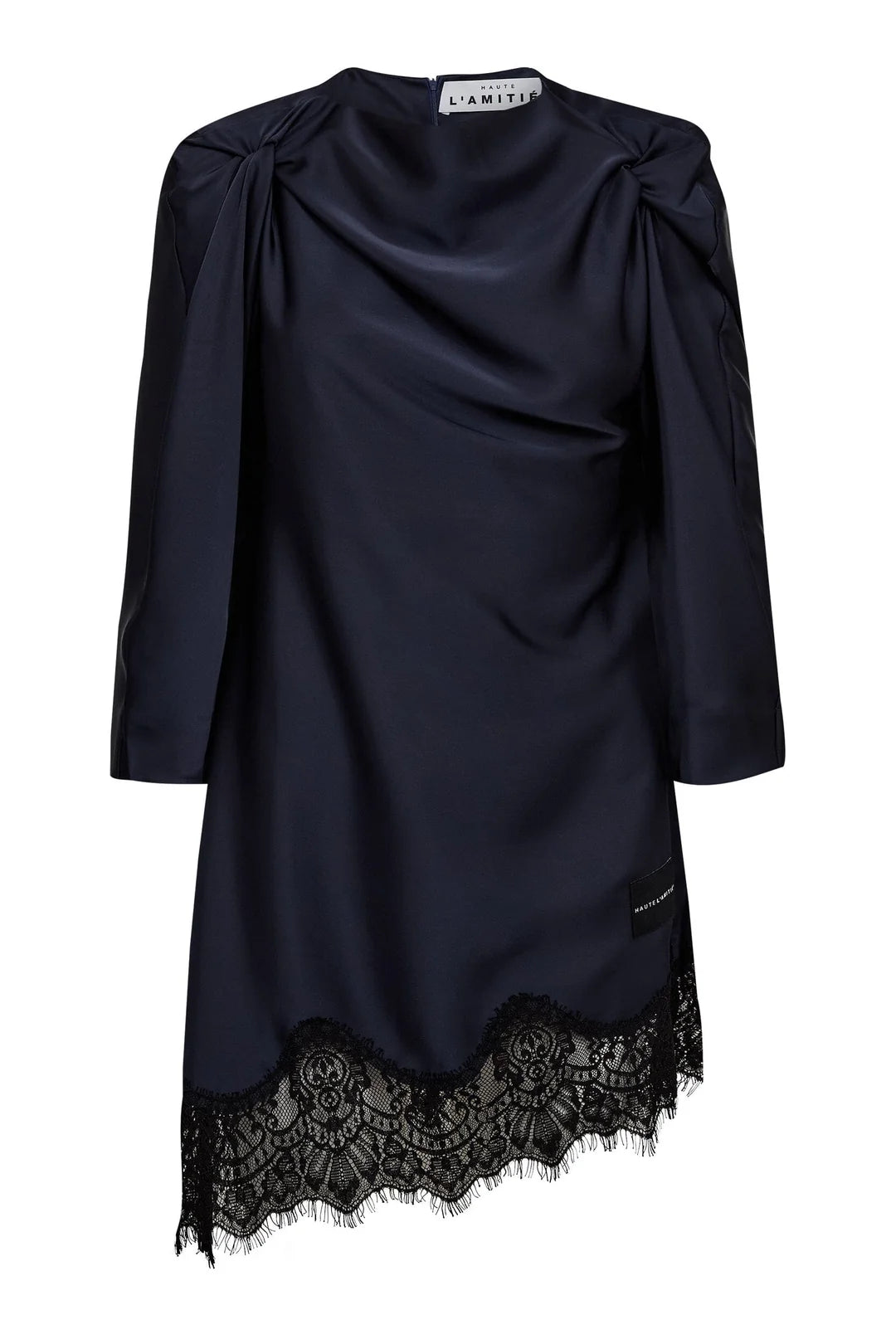 HAUTE L`AMITIE Naomi Twist Shoulder Dress