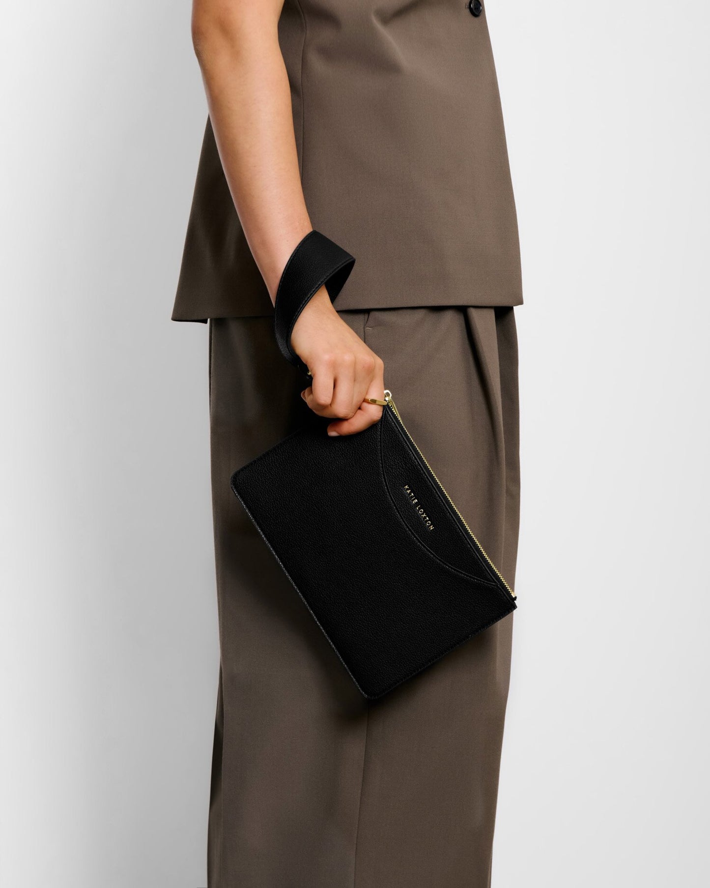 Katie Loxton Alba Wristlet Black Pouch