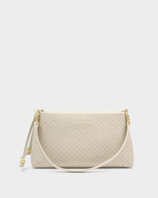 Katie Loxton Nova Small Oyster Woven Bag