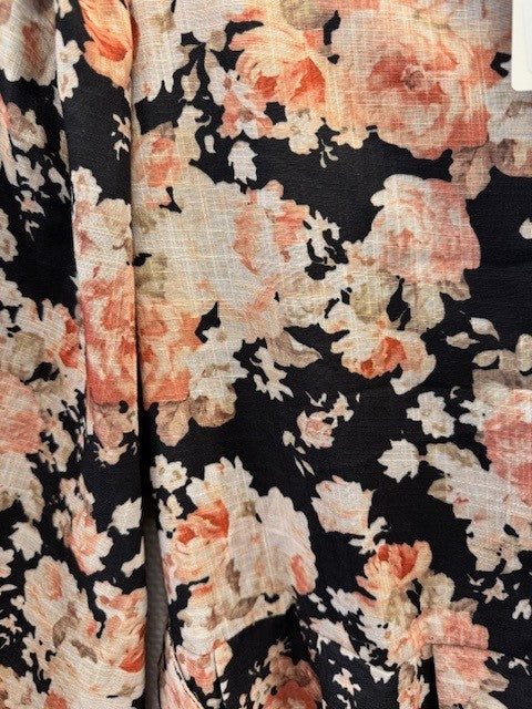 From Paris With Love Blomster Print Sort Kjole