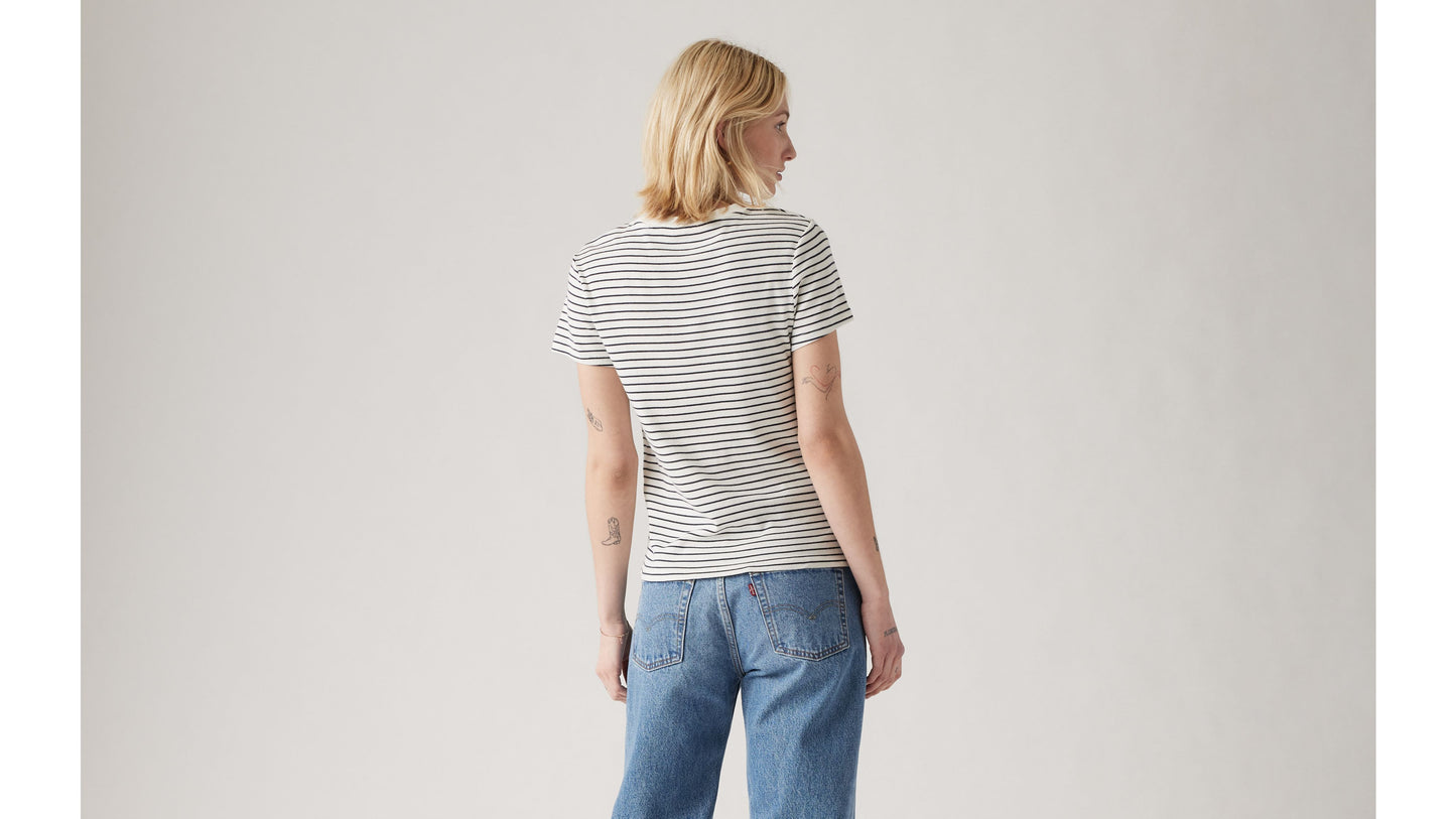 Levis Essential Stripe Egret SS Tee