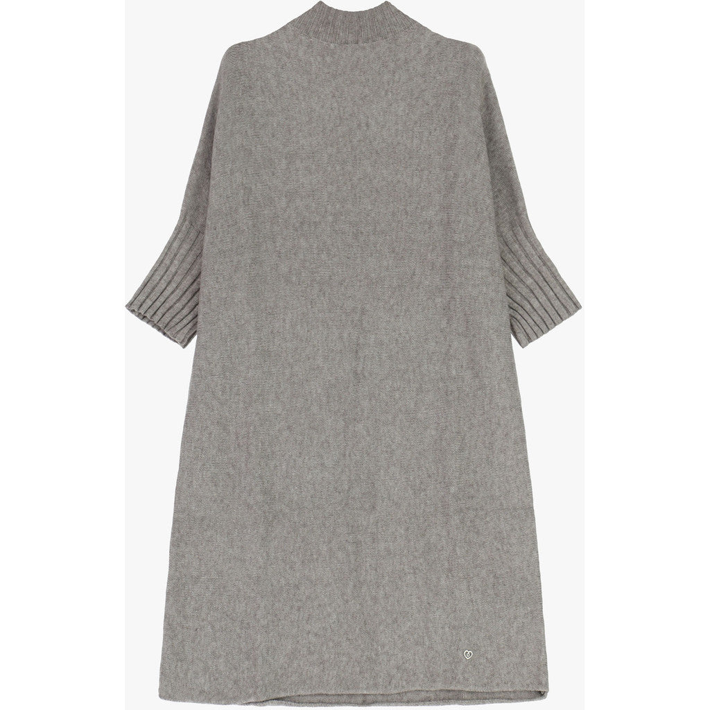 Please Turtleneck Dress Marrone Beige Melange