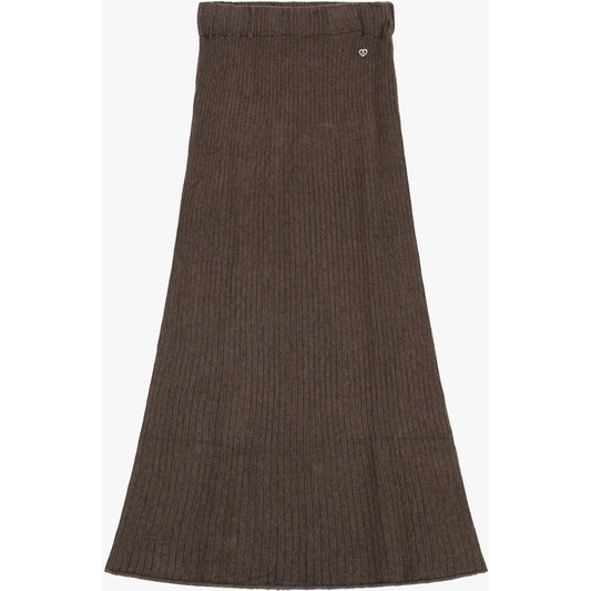 Please Skirt Knitted Marrone