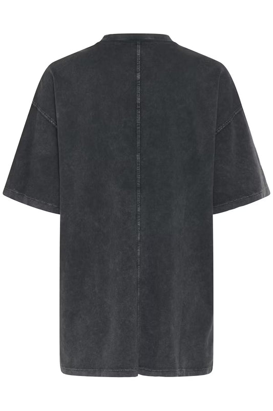 My Essential Wradrobe Esa Boxy Shirt Tee Black Wash