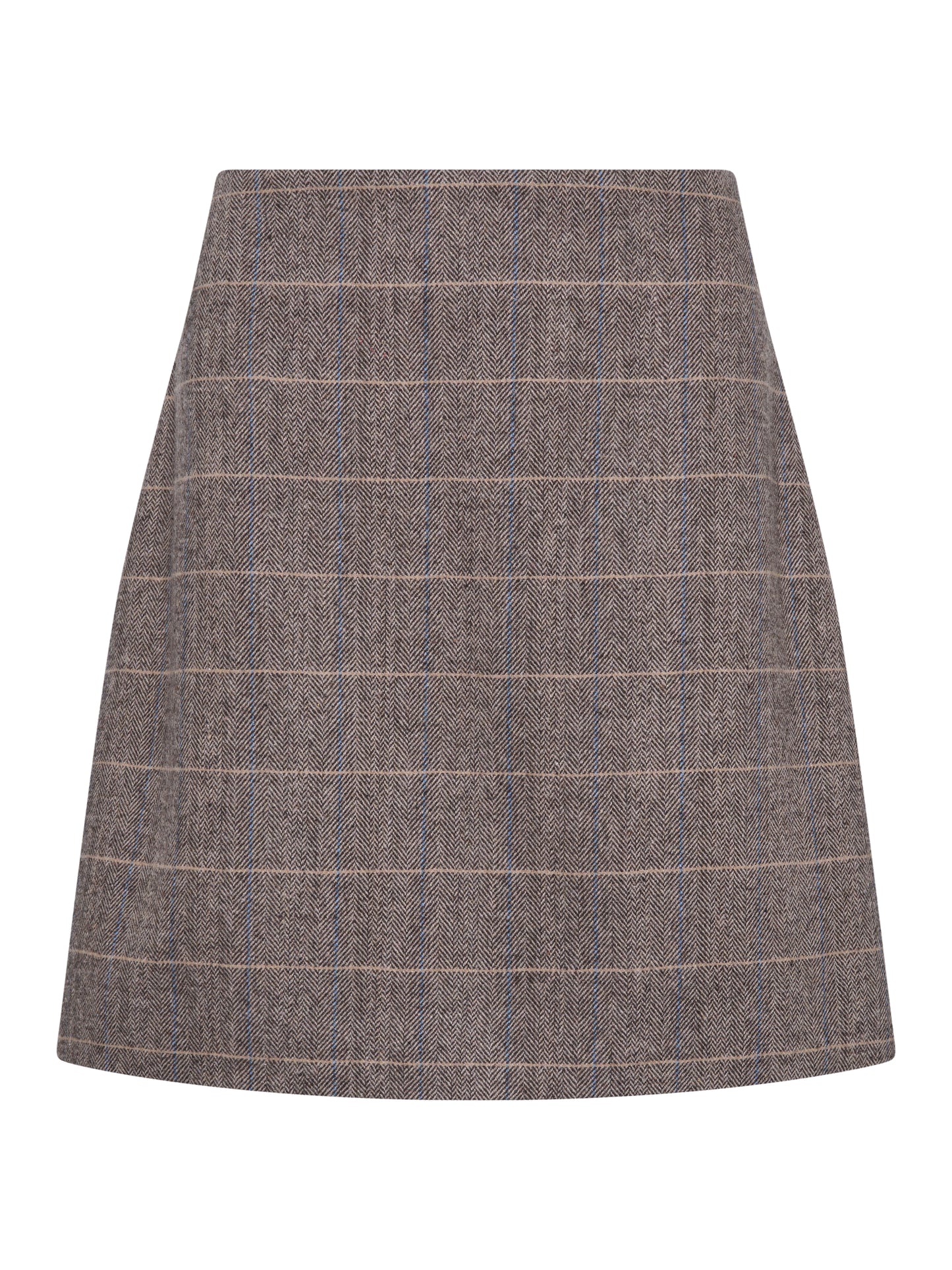 Ane Mone Mariana Brunt/beige Rutete Skjørt