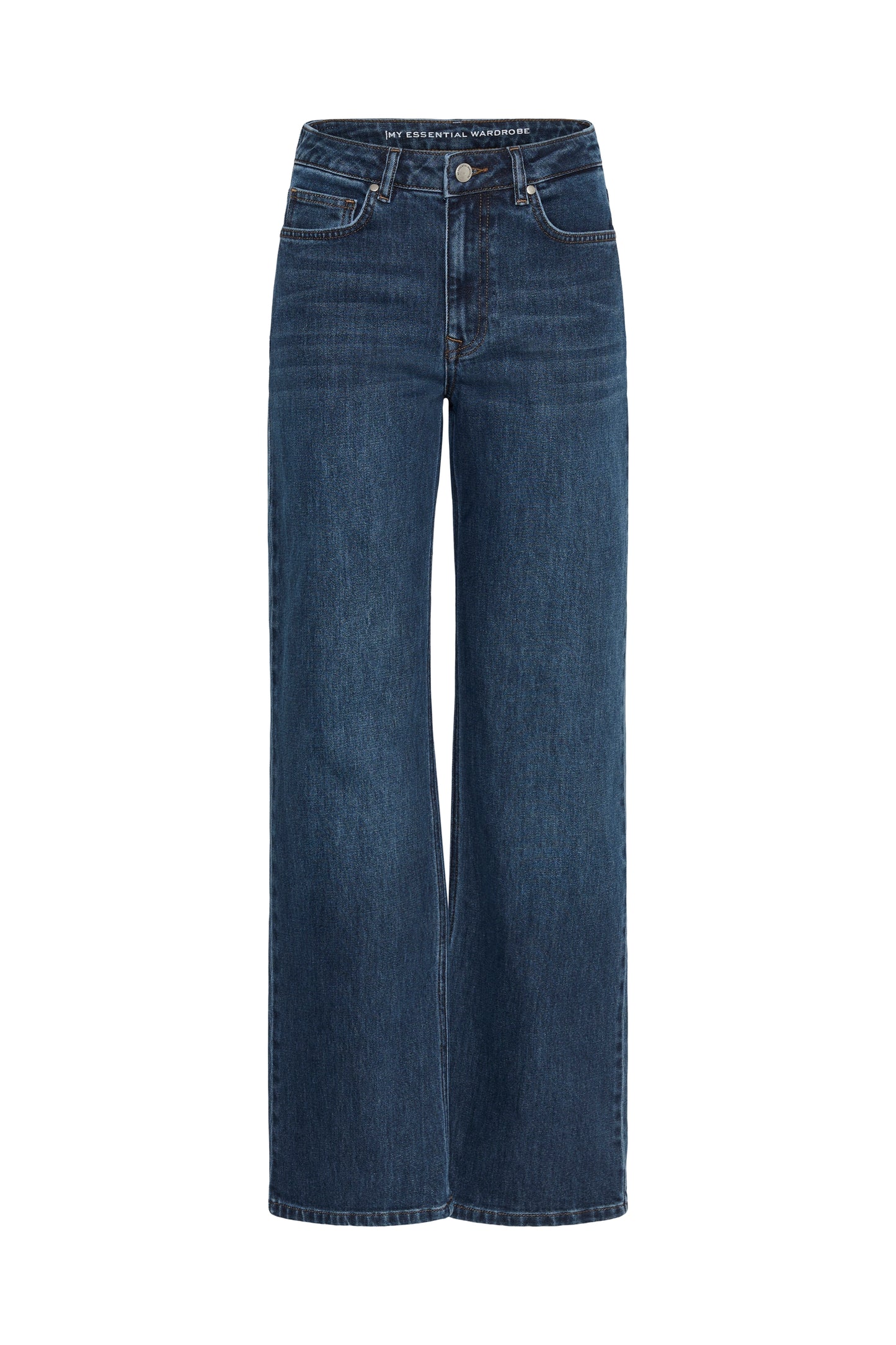 My Essential Wardrobe 05 The Louis Wide Dark Blue Retro Wash Jeans