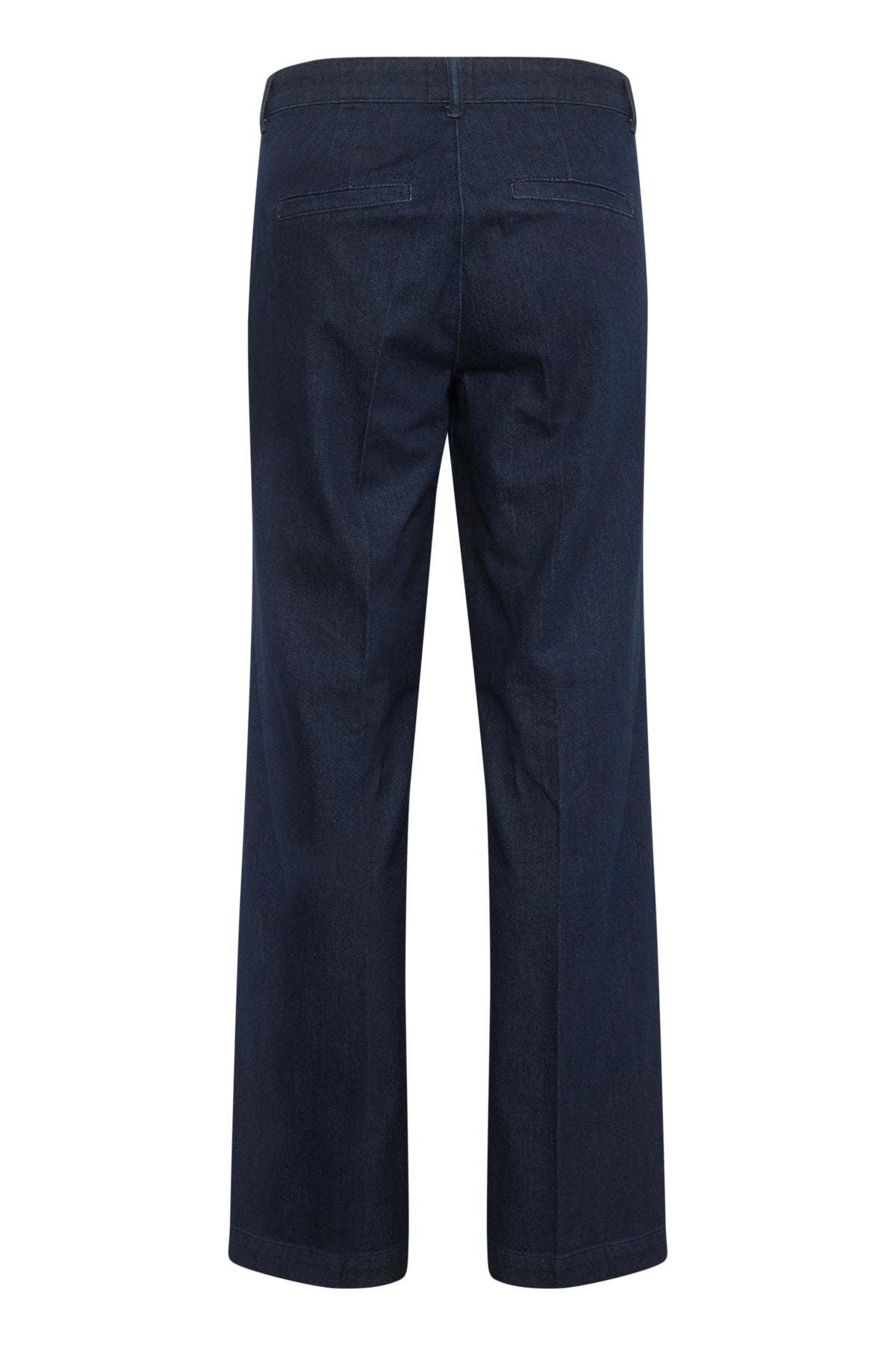 My Essential Wardrobe Lara Dark Blue Un-Wash Wide Pant