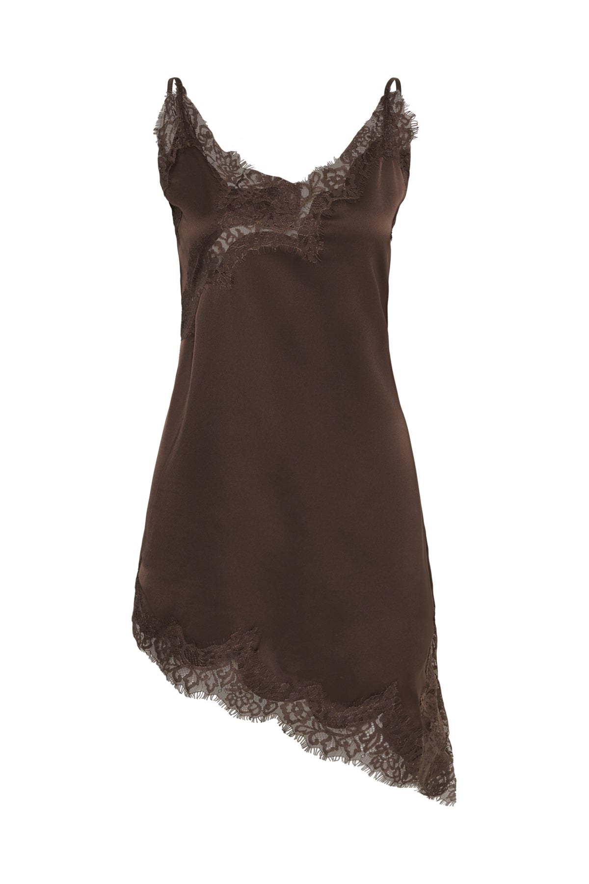 My Essential Wardrobe Brenda Lace Dark Brown Dress