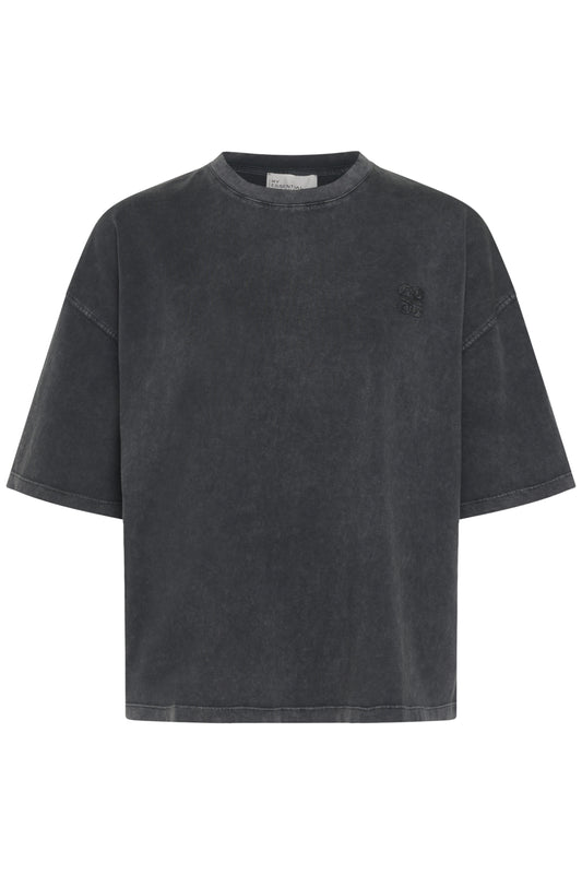 My Essential Wradrobe Esa Boxy Shirt Tee Black Wash