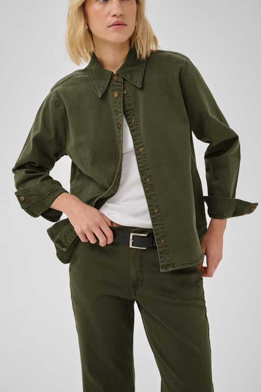 My Essential Wardrobe Linn Sofia Olive Night Shirt
