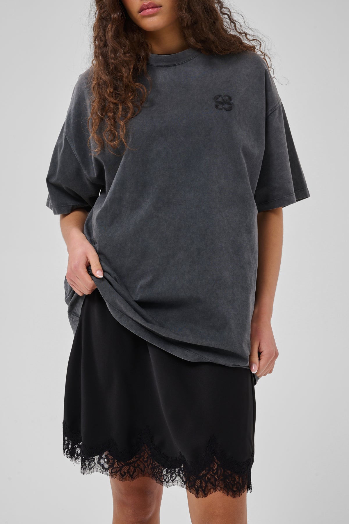 My Essential Wardrobe Brenda Lace Skirt Black