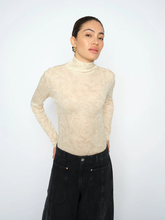 Mos Mosh Xinna Fleur Oxford Tan Turtleneck