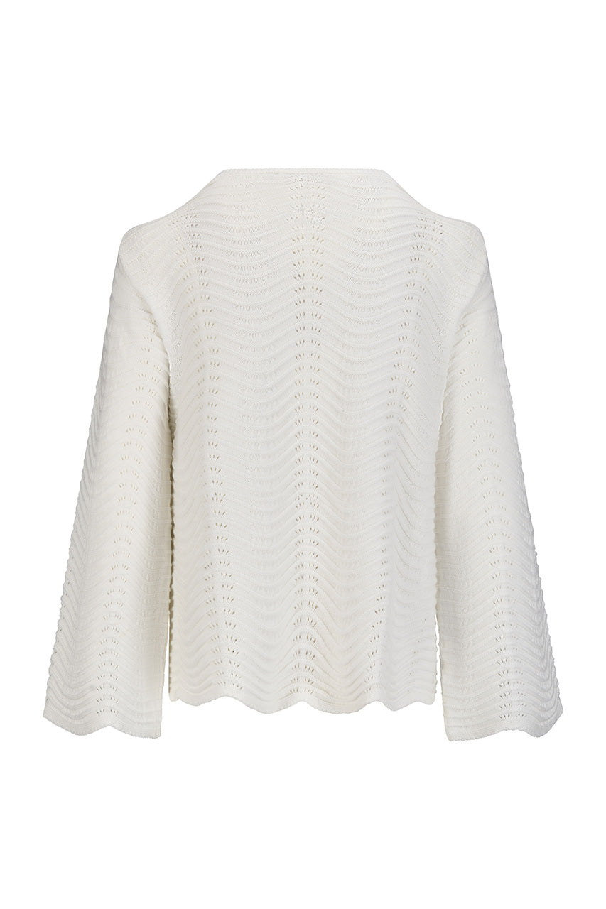 Katrin Uri The Wave Riviera White Pullover
