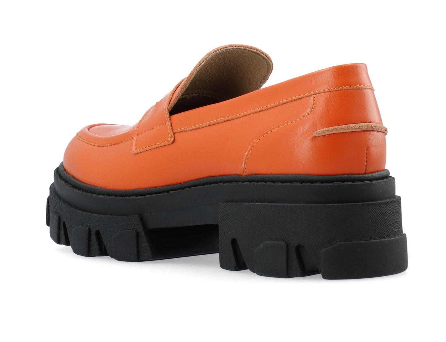Bianco Ginny Orange Loafers
