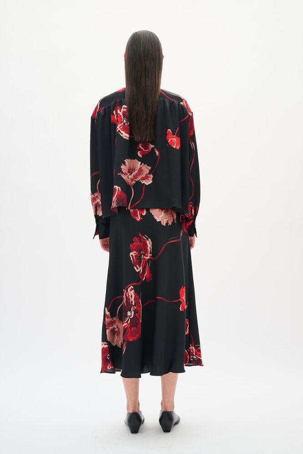 Inwear Dawn Black Poppy Red Skjørt