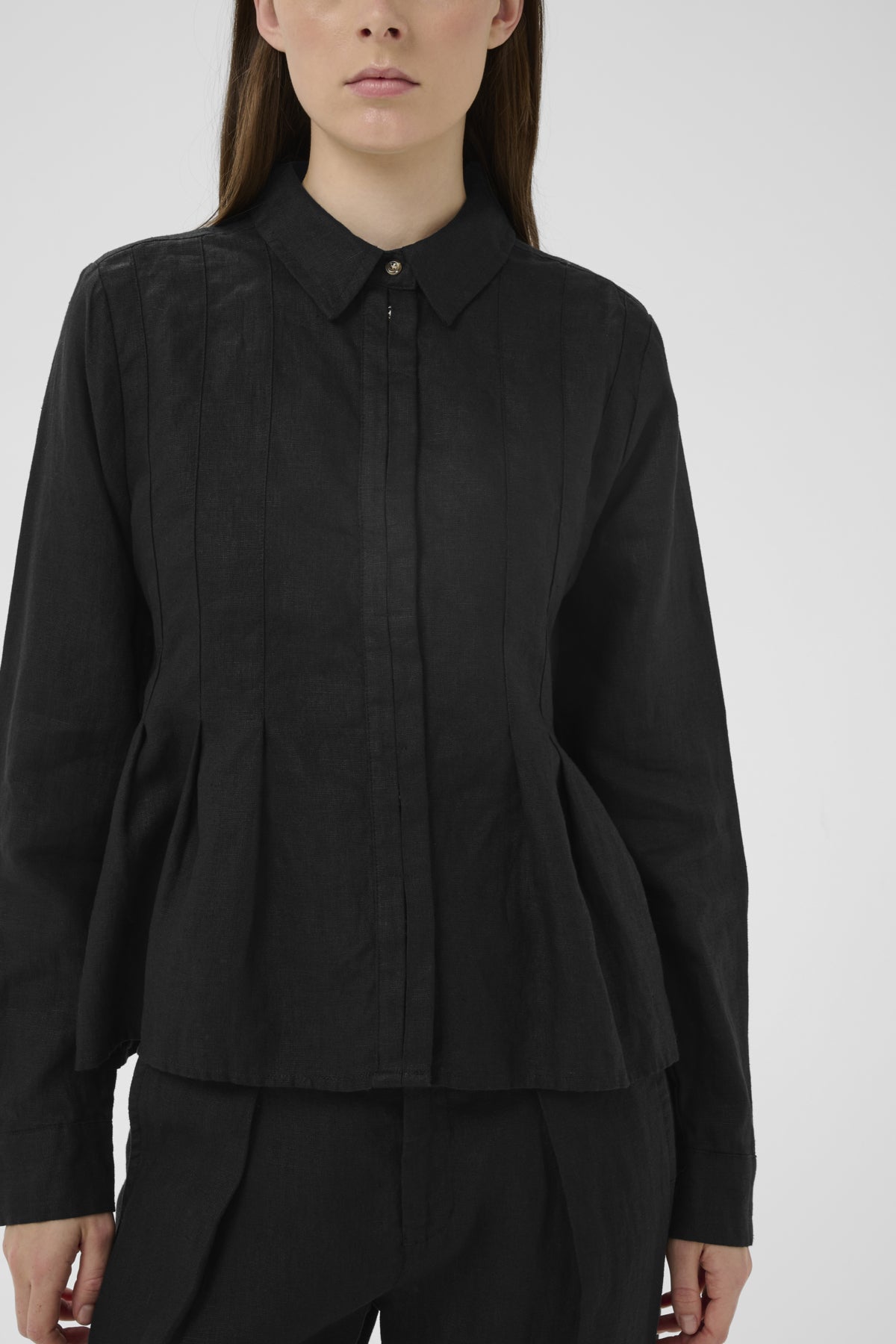Inwear Dilana Pleated Black Shirt