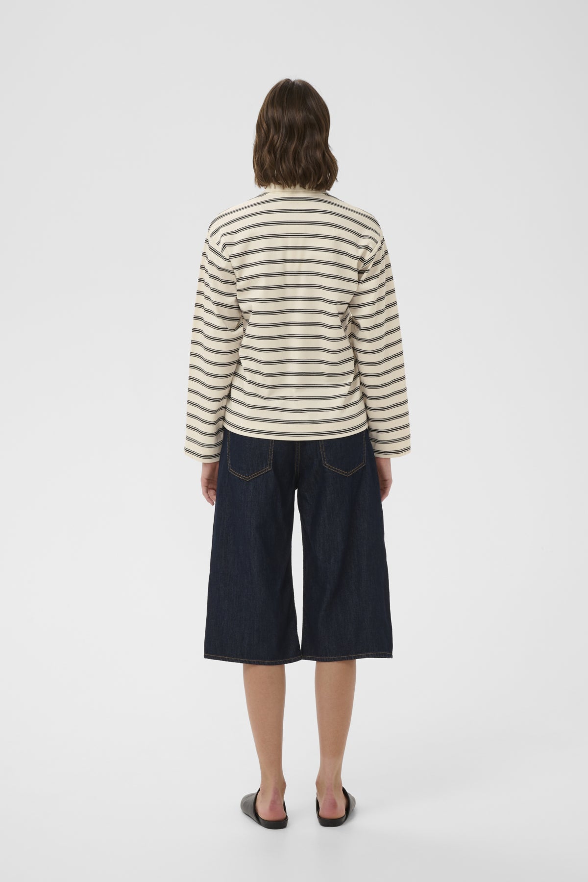 InWear Fikkia Vanilla Triple Stripe  Polo Tshirt
