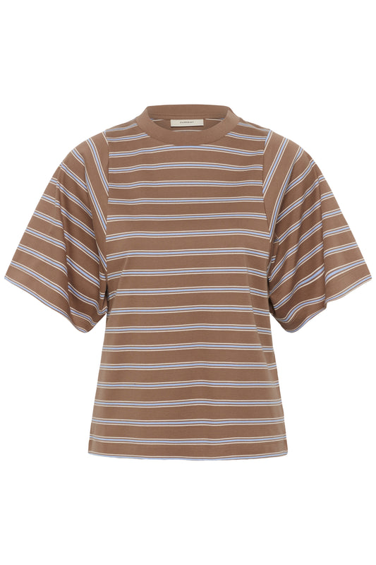 InWear Fikkia Chocolate Malt Triple Stripe Tshirt