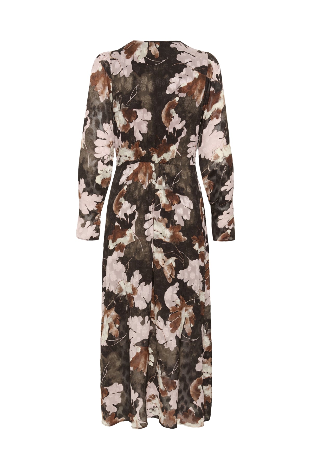 InWear Mason Brown W Pink Fall Leaves Kjole