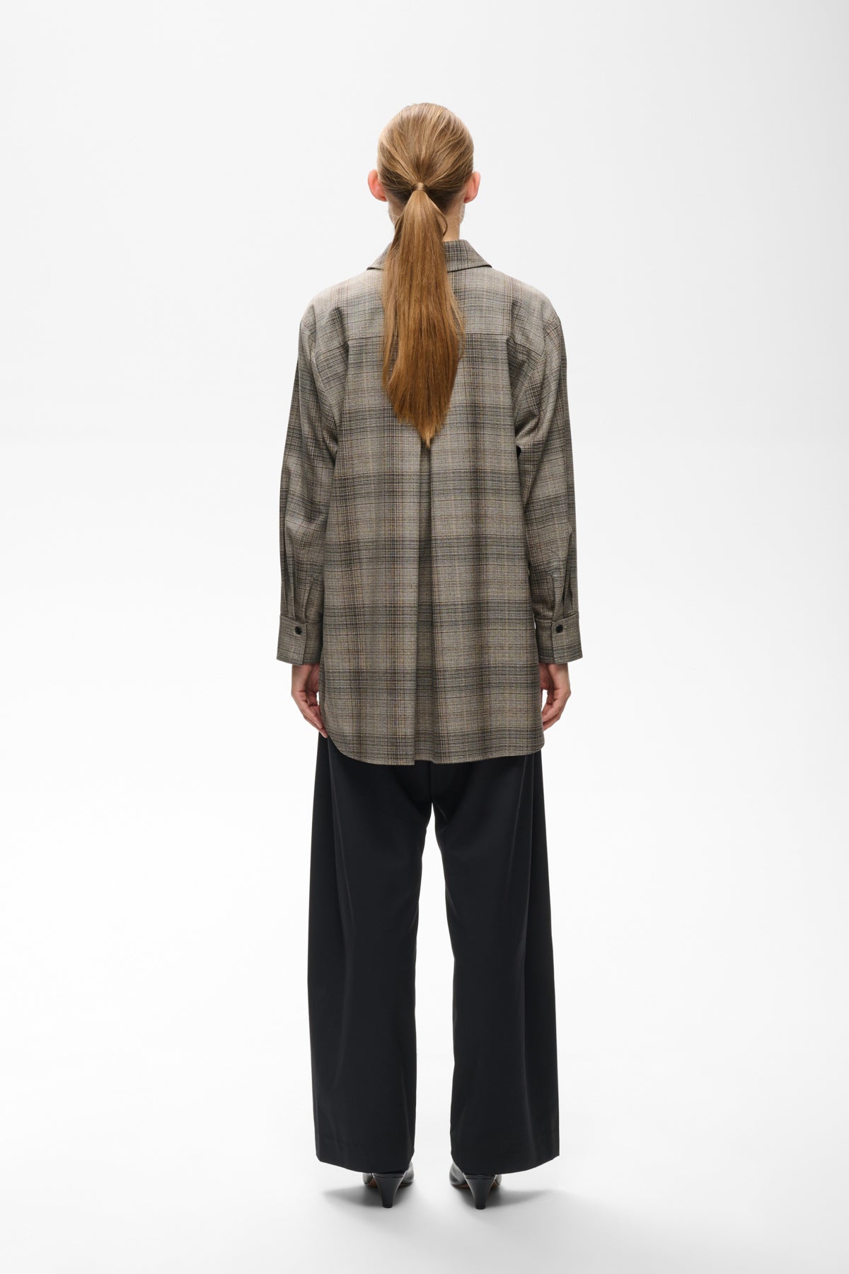 InWear Checkie Brown Fall Check Skjortejakke