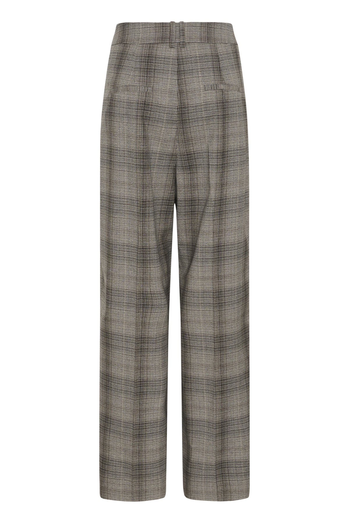 InWear Checkie Brown Fall Check Barrel Pant