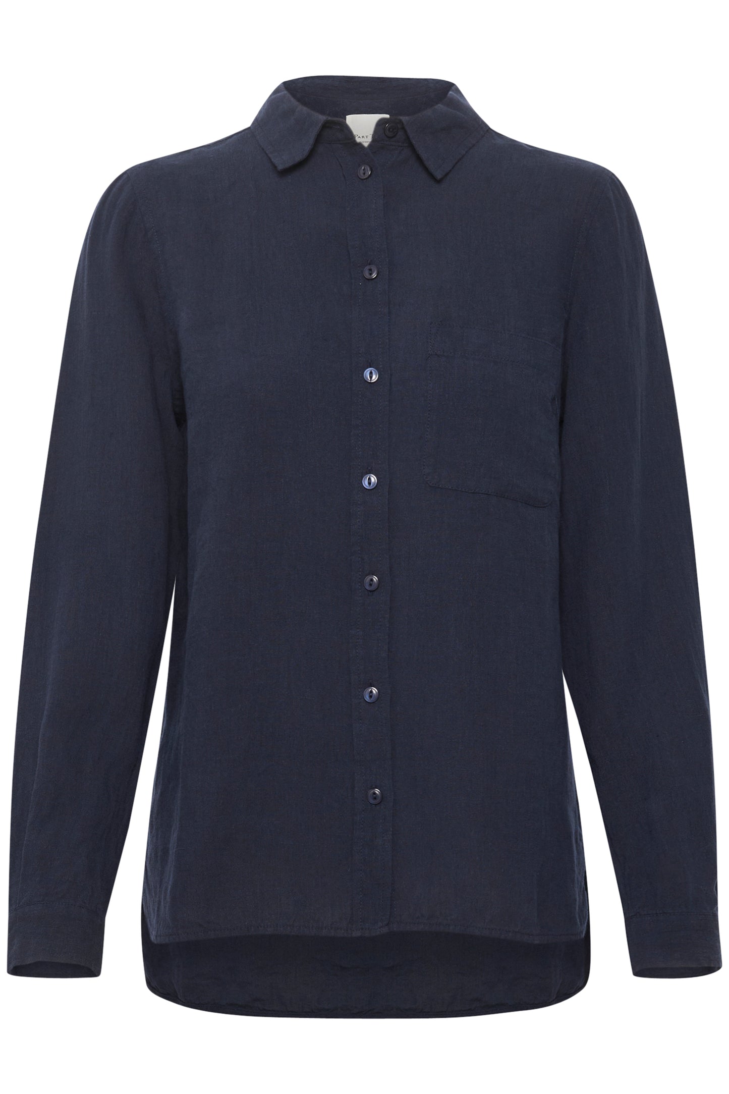 Part Two Kivas Marine Blå Skjorte