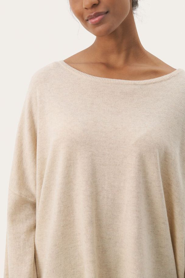 Part Two Tila Natural Melange Genser